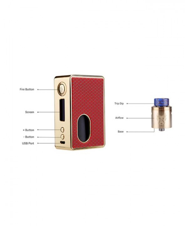 Snowwolf O-100 100W Squonk Box Mod Kit