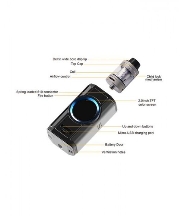 Aspire Dynamo 220W TC Vape Kit With Nepho Tank