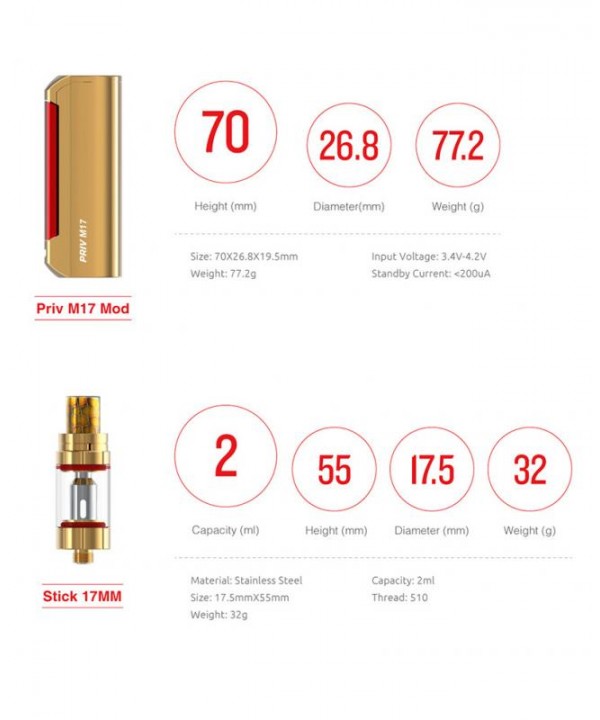 Smok Priv M17 60W Vape Kit