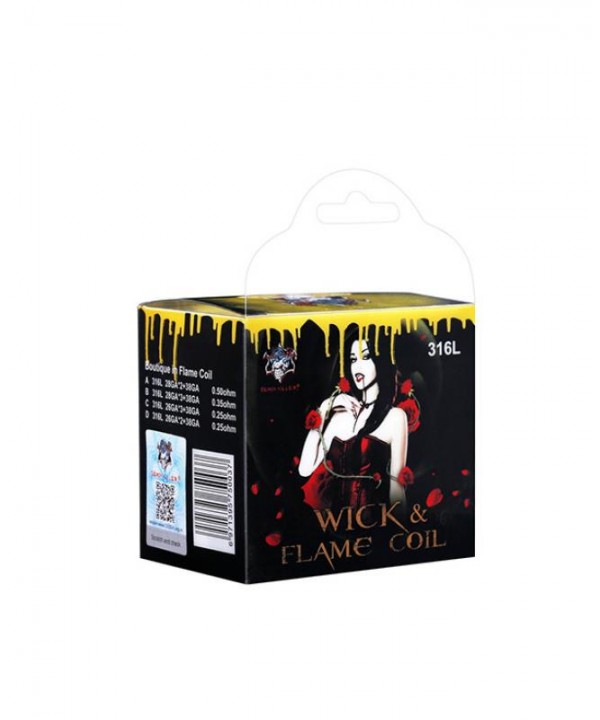 Demon Killer Wick Flame SS316L Pre Built Coils For Sale