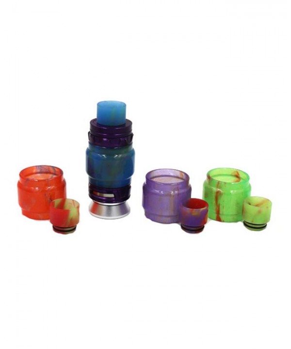 TFV12 Prince Resin Glass Tank Drip Tip