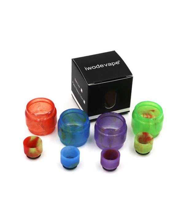 TFV12 Prince Resin Glass Tank Drip Tip