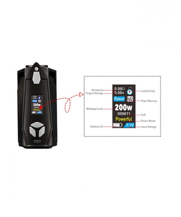 Pioneer4you IPV Xyanide 200W TC Mod Kit