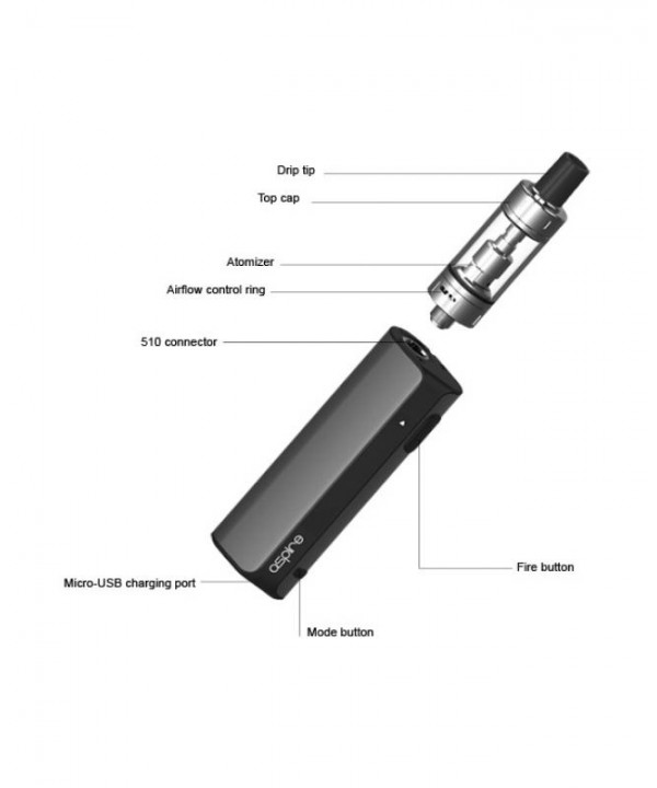 Aspire K Lite 900mAh VV Vape Kit