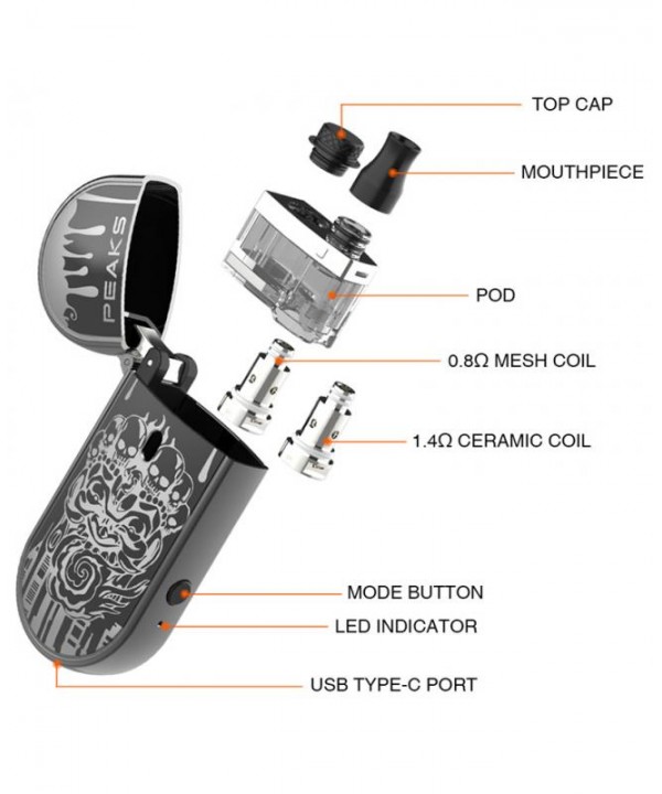 Dovpo Peaks 15W 650mAh Pod System