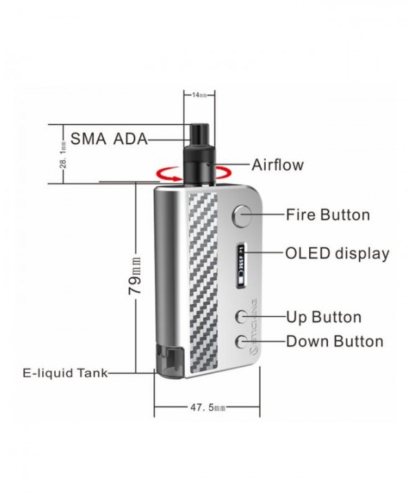 Vsticking VKsma 25W Temp Control BF Vape Kit