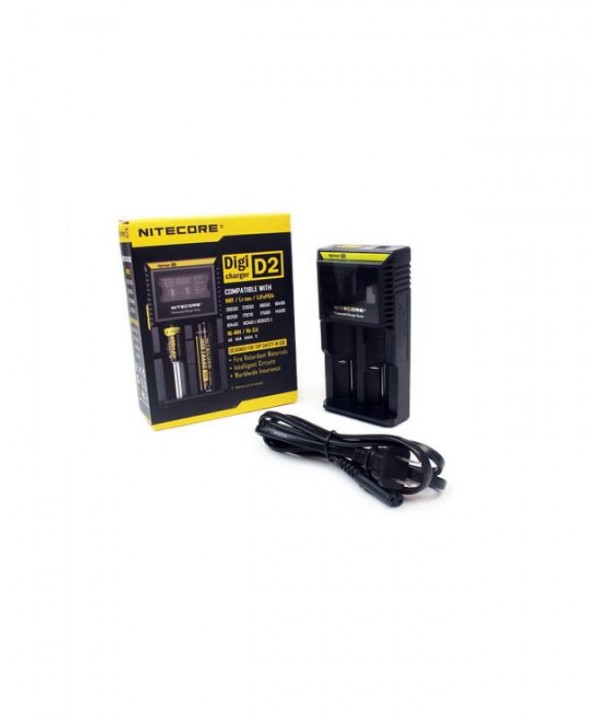 Nitecore D2 2Slot Battery Charger With LCD Screen