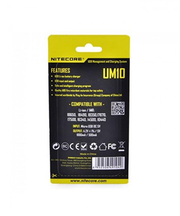 Nitecore UM10 Battery Charger
