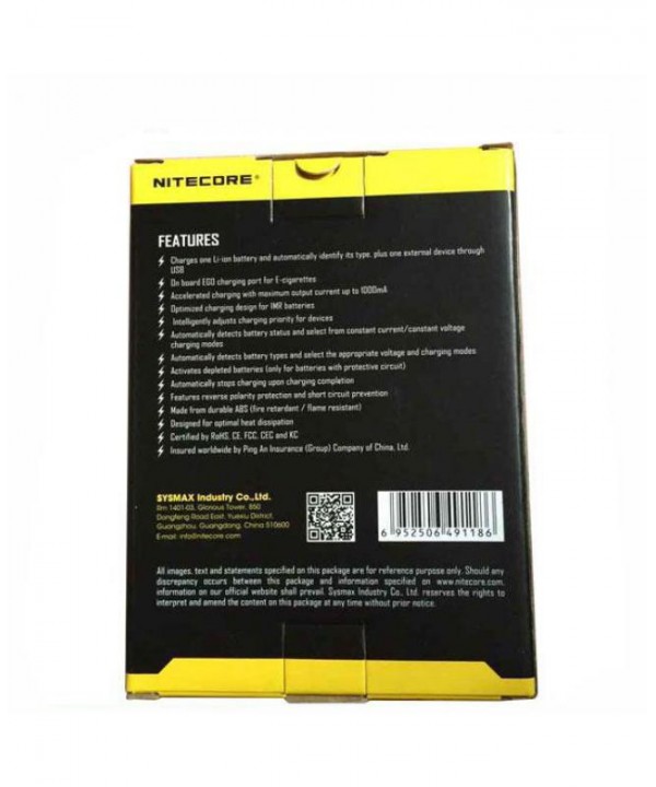 Nitecore I1 Battery Charger With eGo Port