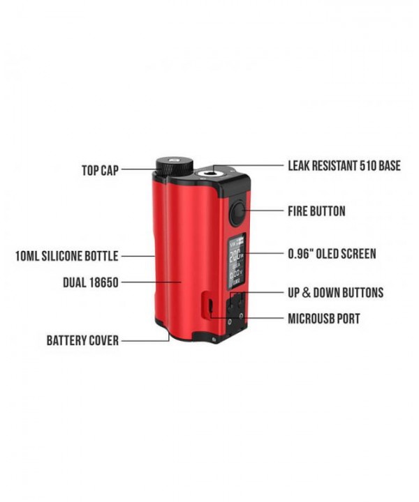 Dovpo Topside Dual 18650 200W Top Refill Squonk Mod